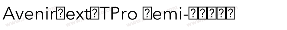 AvenirNextLTPro Demi字体转换